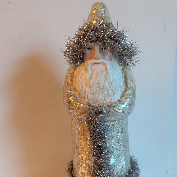 NWT Charming Vintage Santa Claus Christmas Belsnickel Tinsel Holiday Home Decor - Picture 4 of 15